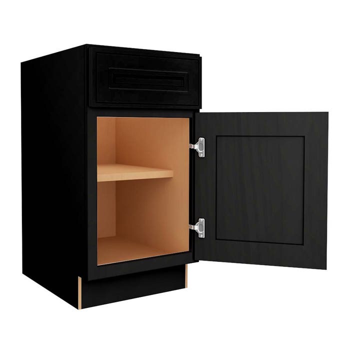 Craftsman Black Shaker Base Cabinet 18"