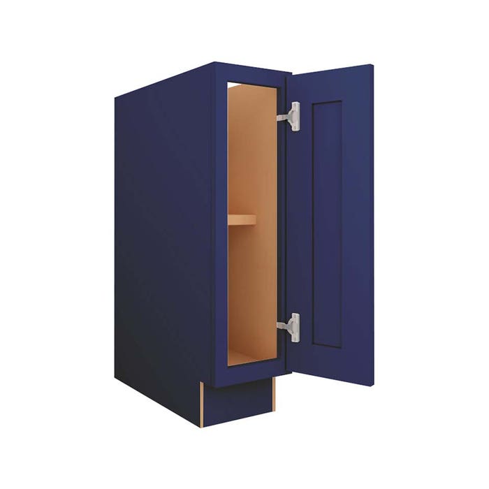 Navy Blue Shaker Base Full Height Door Cabinet 9"