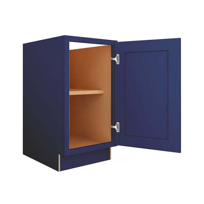 Navy Blue Shaker Base Full Height Door Cabinet 18"