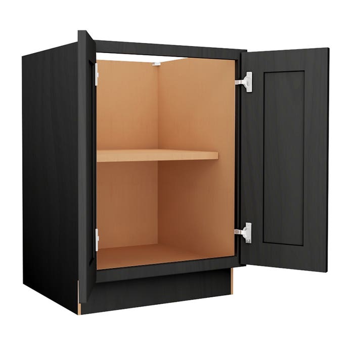 York Driftwood Grey Base Full Height Door Cabinet 24"