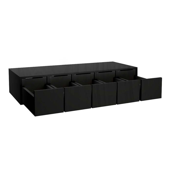 image_1-1417-1.jpg York Driftwood Grey Wall Spice Drawer Cabinet 30"W x 6"H