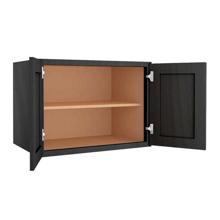 image_1-1429-1.jpg York Driftwood Grey Refrigerator Wall Cabinet 33"W x 24"H x 24"D
