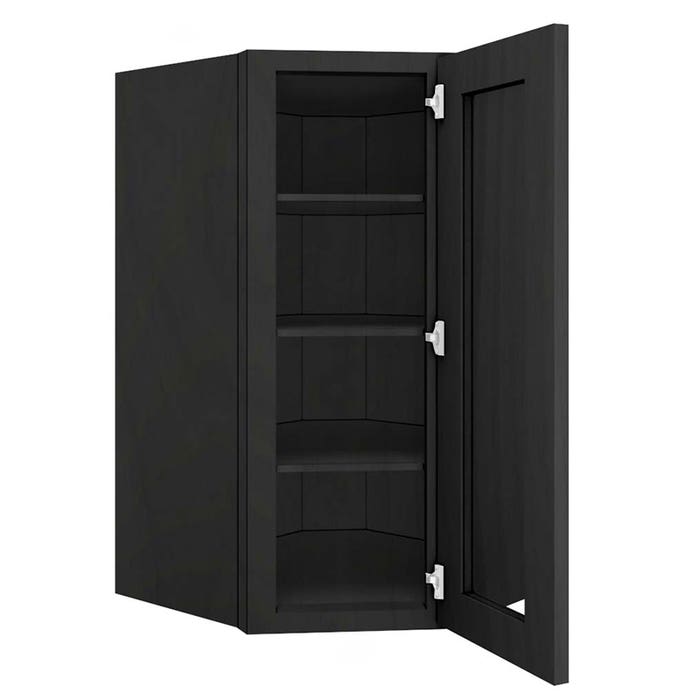 image_1-1470-1.jpg York Driftwood Grey Wall Diagonal Open Frame Glass Door Cabinet 24"W x 42"H