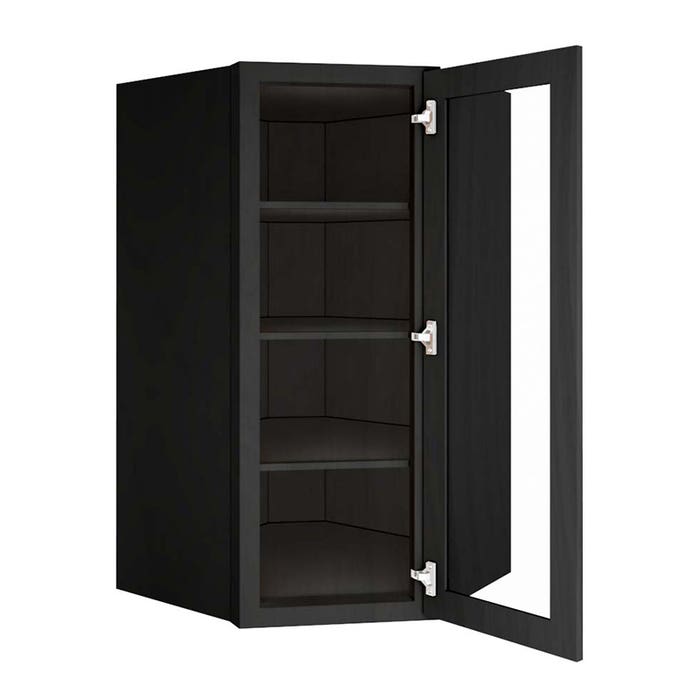 image_1-1476-1.jpg York Driftwood Grey Wall Diagonal Open Frame Glass Door Cabinet 27"W x 42"H x 15"D