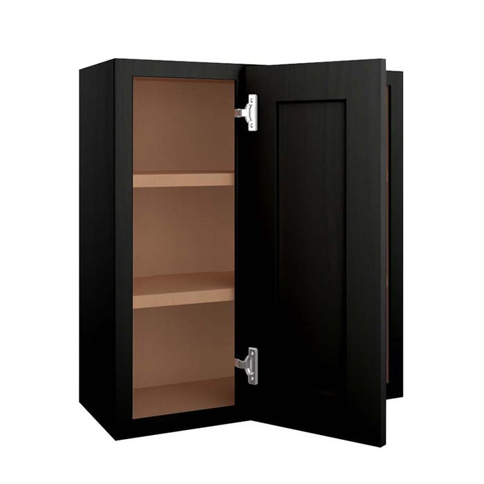 York Driftwood Grey Blind Corner Wall Cabinet 27"W x 30"H