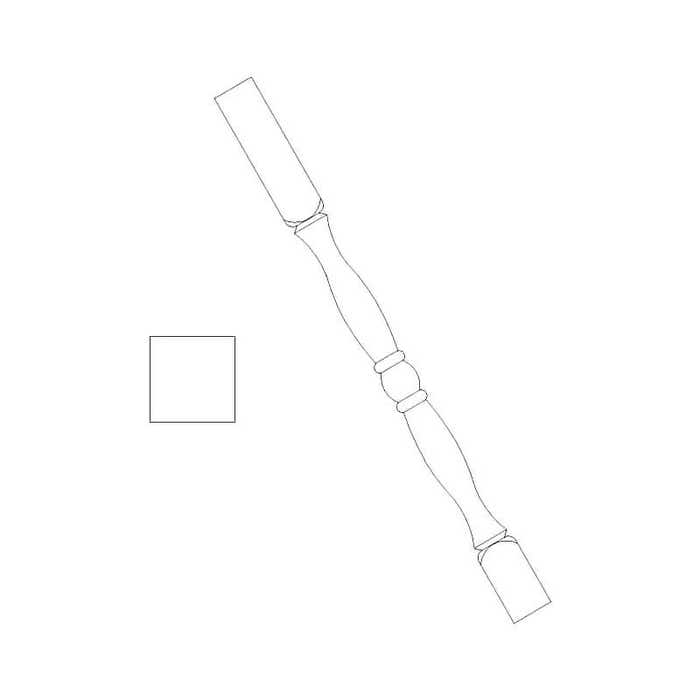 image_1-1493-1.jpg York Driftwood Grey Classic Leg Post 3"W x 42"H