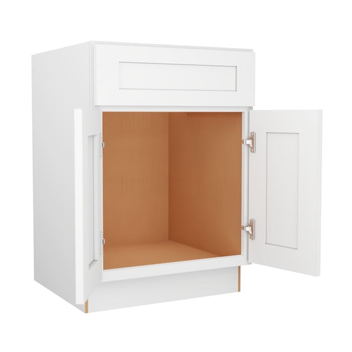 Summit Shaker White Sink Base Cabinet 24"W