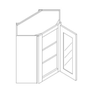 image_1-2487-1.jpg York Saddle Wall Diagonal Open Frame Glass Door Cabinet 24"W x 36"H