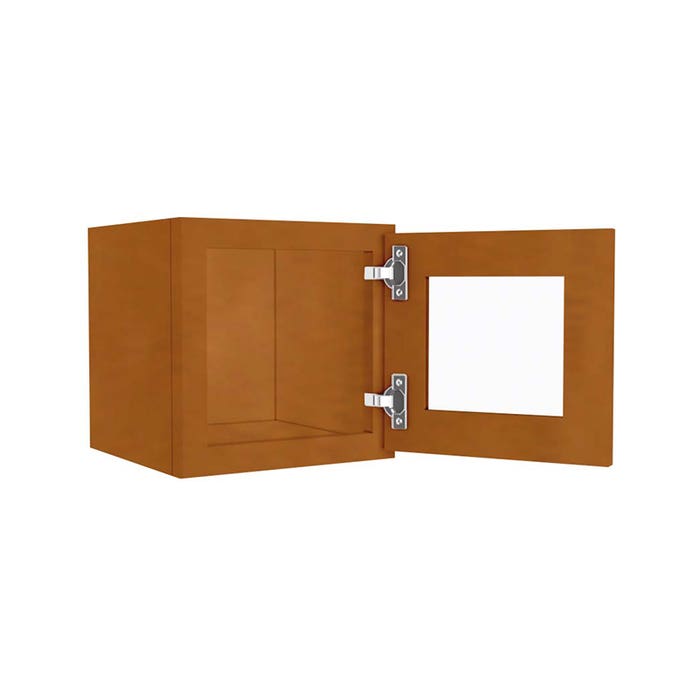 W1212BGFI - Wall Beveled Glass Door with Finished Interior 12" x 12"
