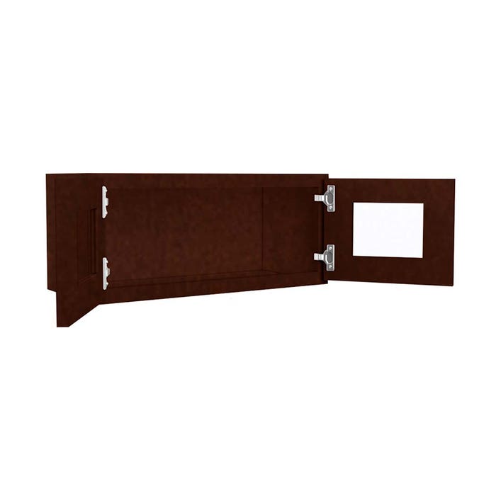 image_1-3577-1.jpg Wall Glass Door Cabinet with Finished Interior 27" x 12"