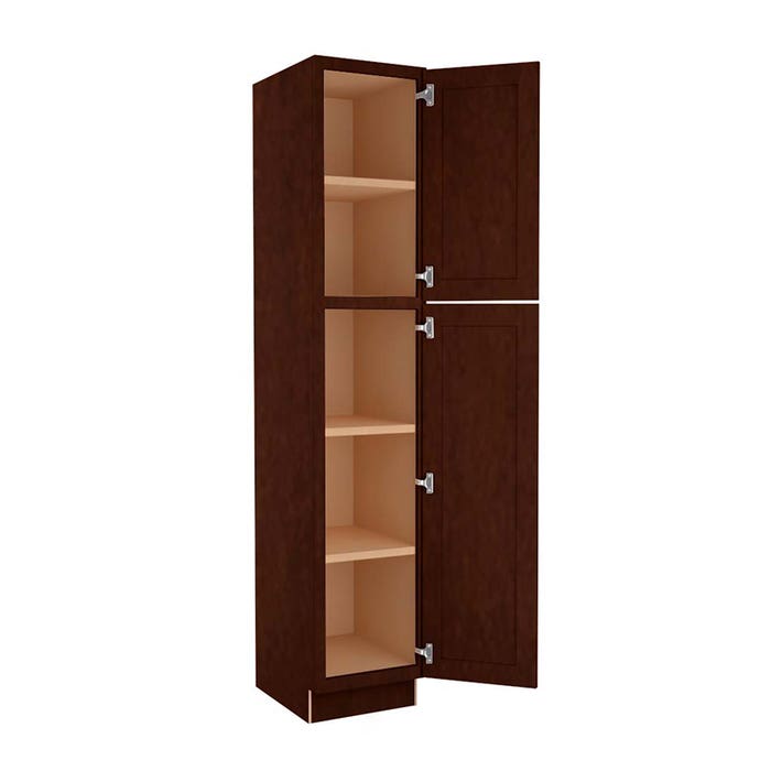 Espresso Shaker Utility Cabinet 18"W x 96"H