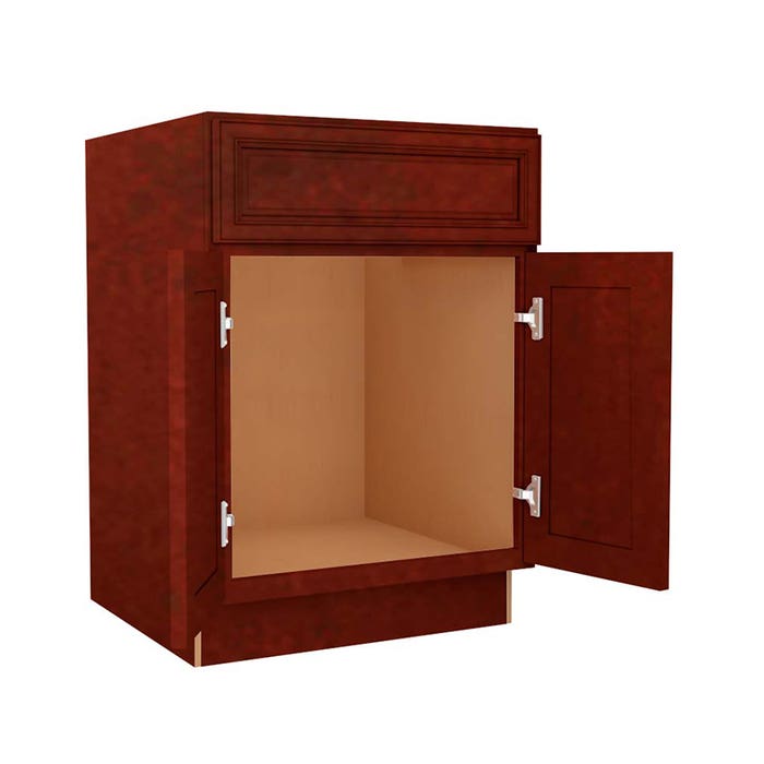 Charleston Cherry Sink Base Cabinet 24"W