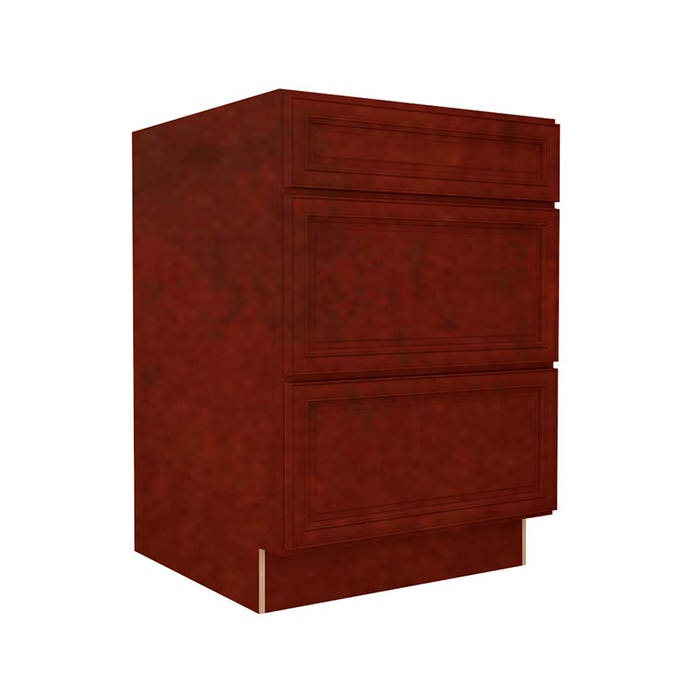 DB24-3 - 3 Drawer Base Cabinet 24"
