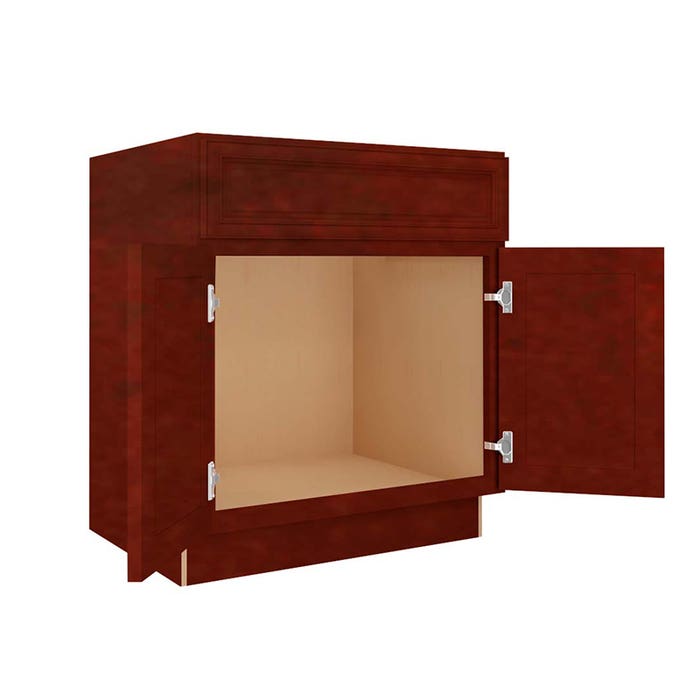 Charleston Cherry Sink Base Cabinet 30"W