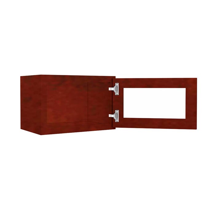 image_1-3787-1.jpg Wall Beveled Glass Door with Finished Interior 18" x 12"