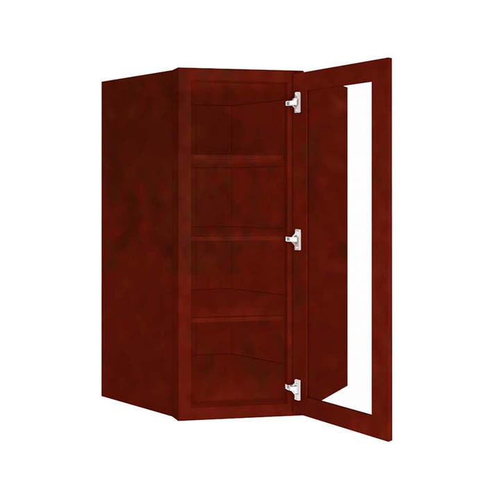 image_1-3869-1.jpg WMDC274215GDFI - Wall Diagonal Mullion Glass Door Cabinet with Finished Interior 27" x 42"