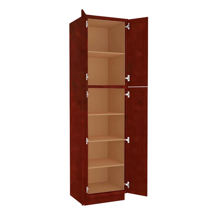 Charleston Cherry Utility Cabinet 24"W x 96"H