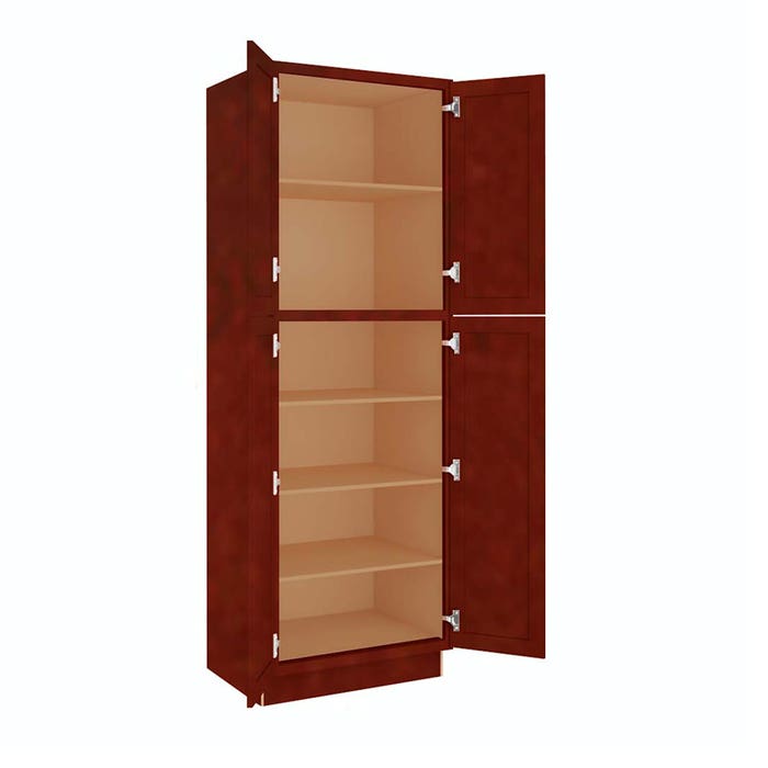 Charleston Cherry Utility Cabinet 30"W x 90"H