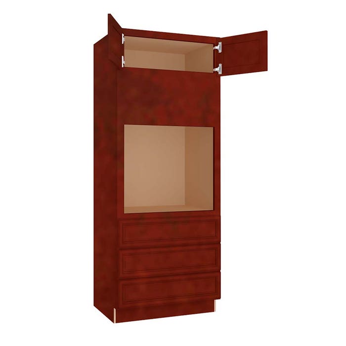 Charleston Cherry Oven Cabinet 33"W x 84"H