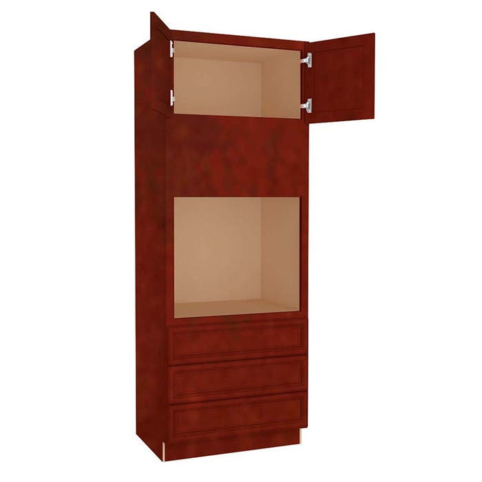 Charleston Cherry Oven Cabinet 33"W x 90"H