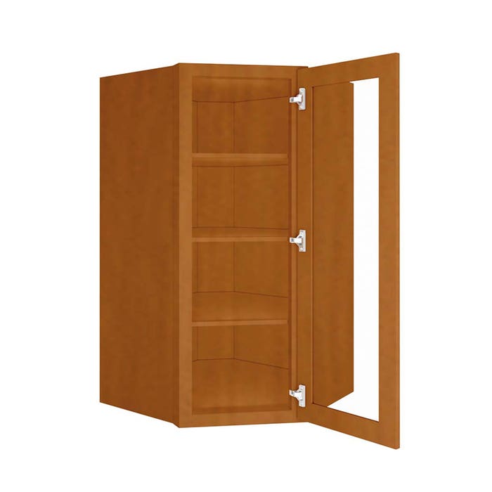 image_1-4142-1.jpg Cinnamon Shaker Wall Diagonal Open Frame Glass Door Cabinet 27"W x 42"H x 15"D