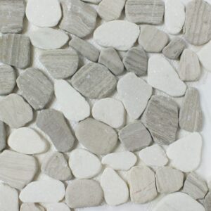 12" x 12" Moonlight Pebble Stone Mosaic