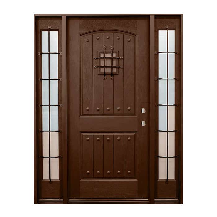 image_1-4441-1.jpg Leen 60" x 80" Castleview Prehung Fiberglass Door w/ Sidelites