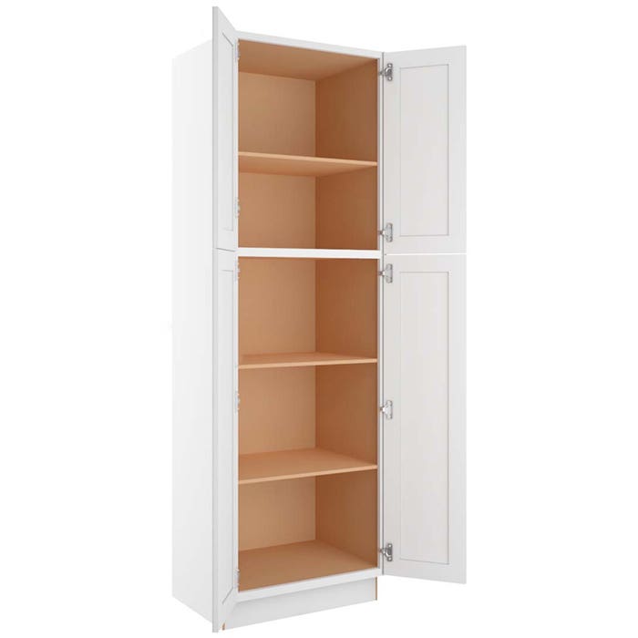 Craftsman White Shaker Utility Cabinet 30"W x 96"H