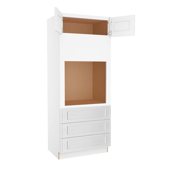 Craftsman White Shaker Oven Cabinet 33"W x 84"H