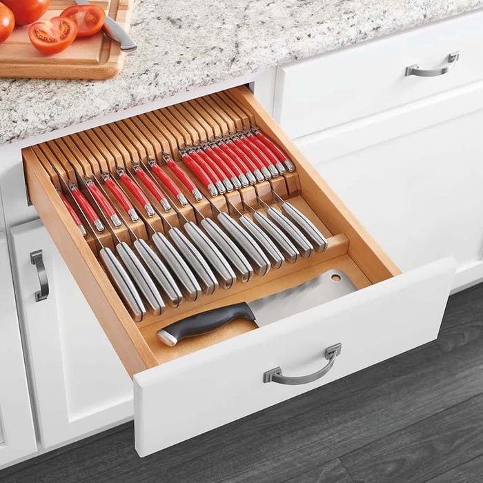 Wood Double Knife Block Insert - Fits Best in B18, DB18-3, B21, or DB21-3