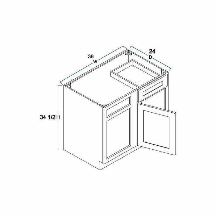 Blind Base Corner Cabinet 36" Right