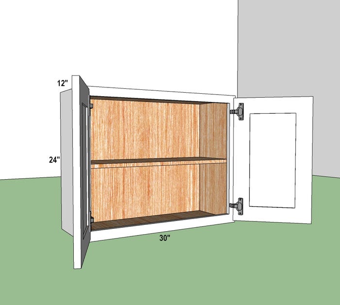 Wall Cabinet 30" x 24"