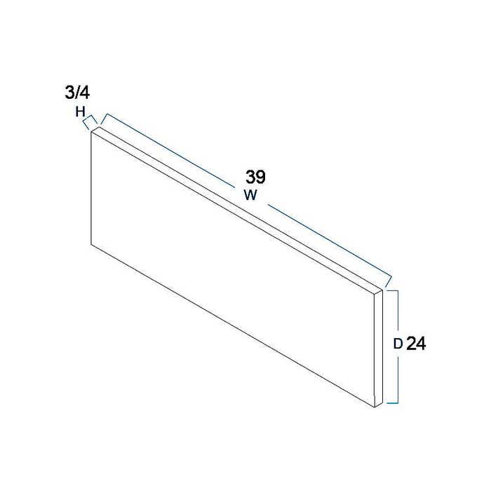 York Driftwood Grey Shelf Kit 39"W x 24"D
