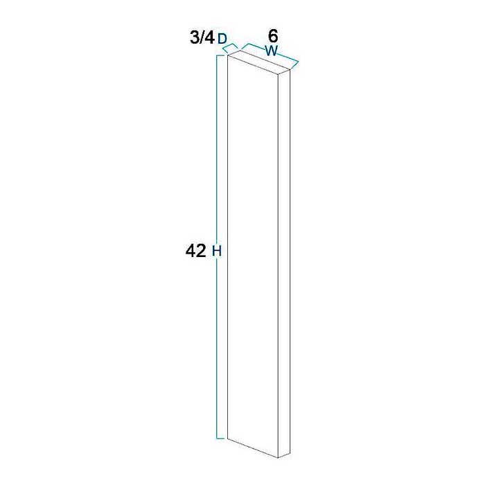 York Driftwood Grey Wall Filler 6"W x 42"H
