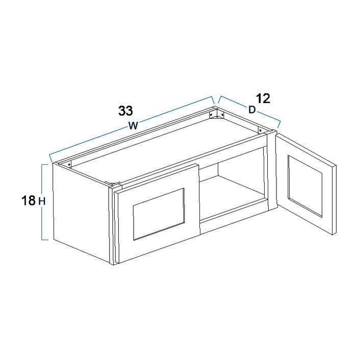 Wall Cabinet 33" x 18"