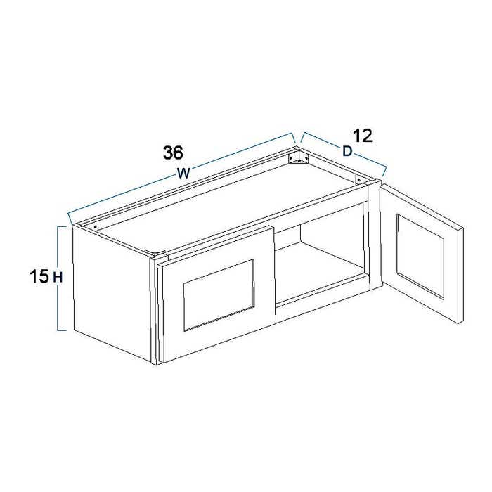image_2-2063-1.jpg Summit Shaker White Wall Cabinet 36"W x 15"H