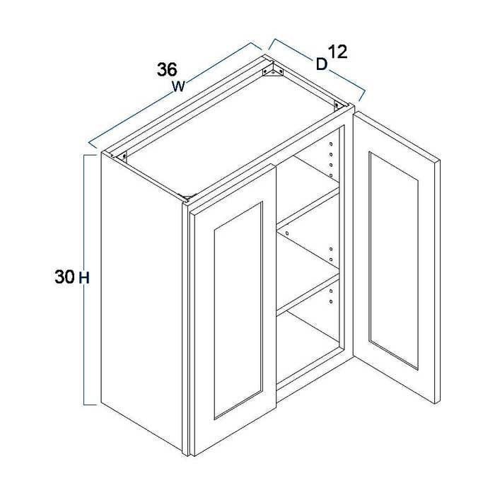 image_2-2069-1.jpg Summit Shaker White Wall Cabinet 36"W x 30"H