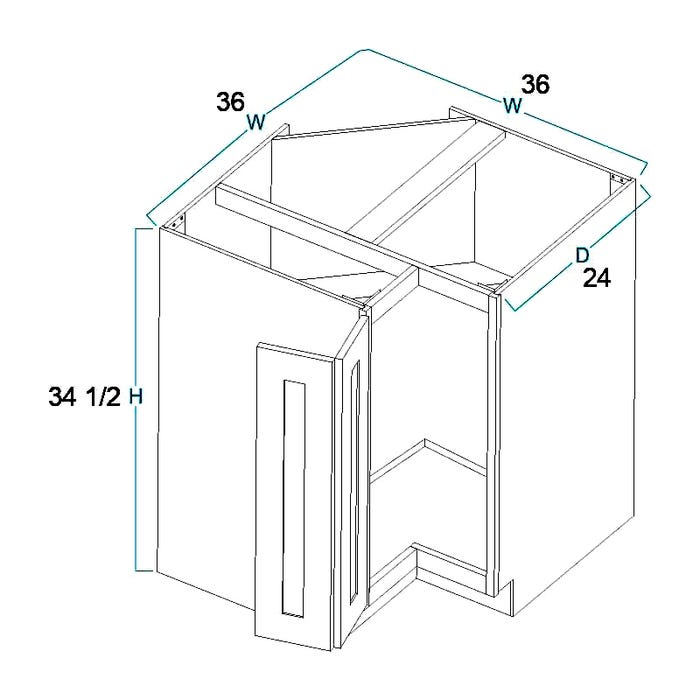 LS36 - EZ Reach Base Corner Cabinet 36"