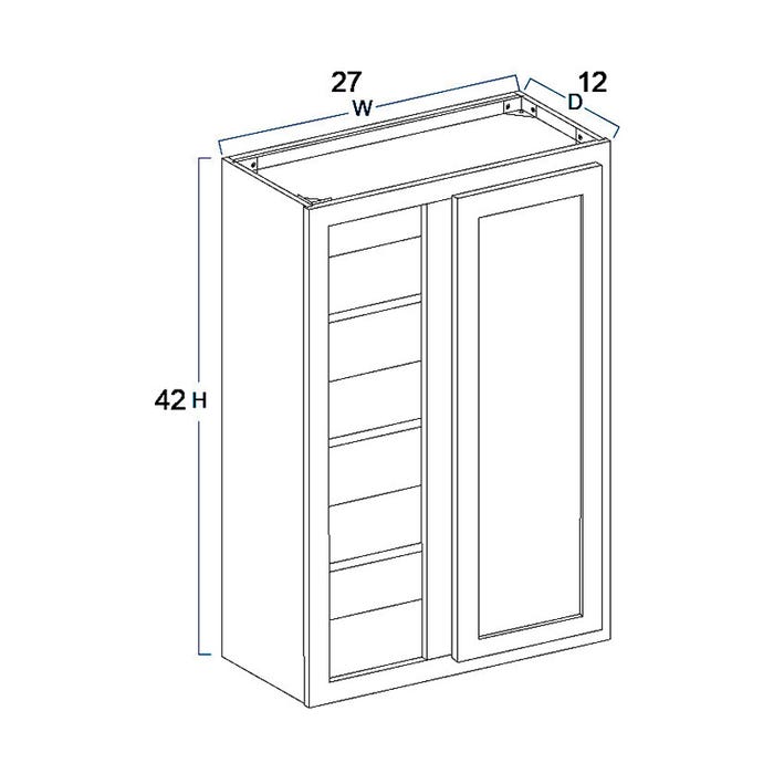 Wall Blind Corner Wall Cabinet 27" x 42"