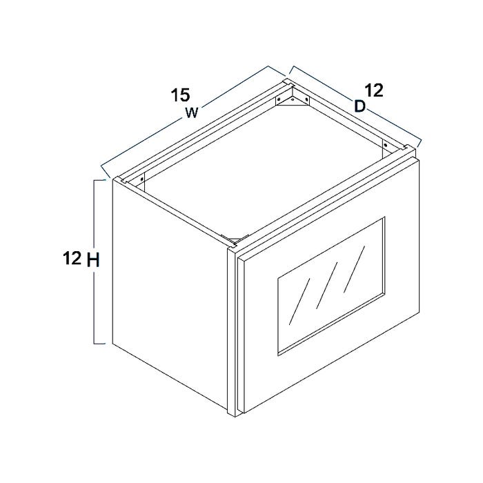 image_2-2513-1.jpg W1512BGFI - Wall Glass Door Cabinet with Finished Interior 15" x 12"