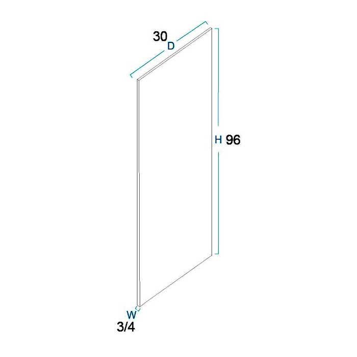Refrigerator End Panel 3/4"