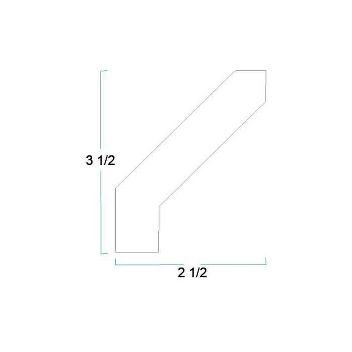 Angle Crown Molding 96"