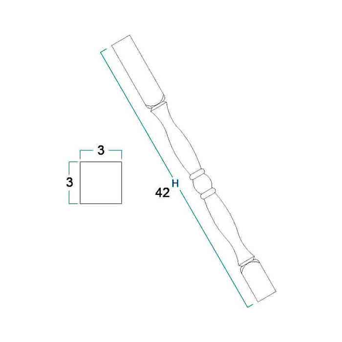PST-C - Classic Leg Post