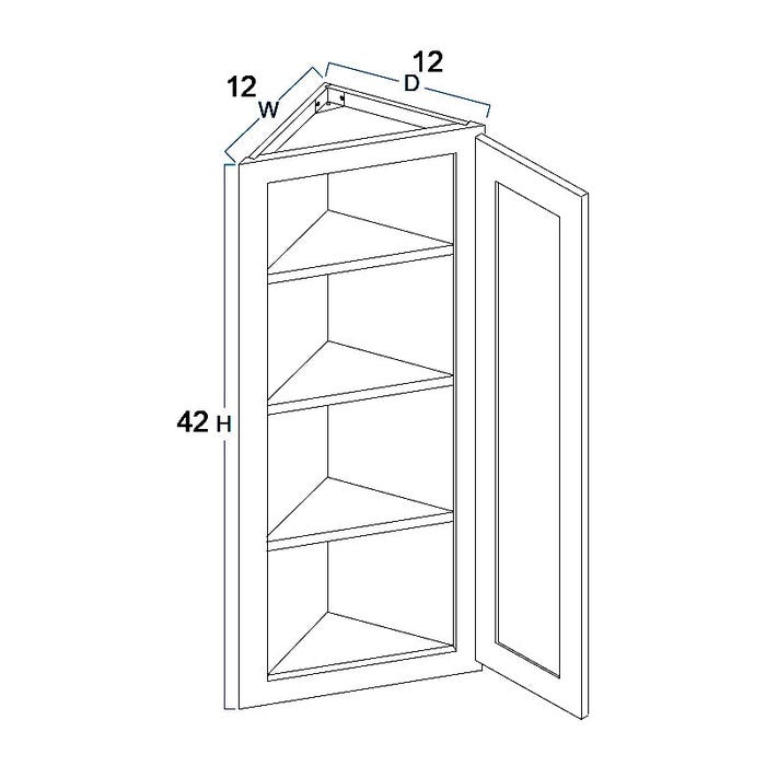 Angle Wall Cabinet 12" x 42"
