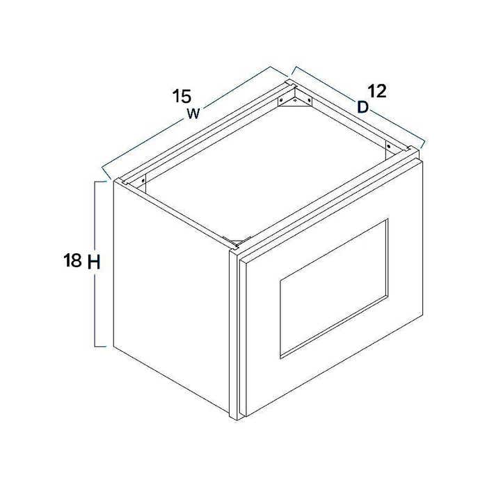 image_2-337-1.jpg Craftsman White Shaker Wall Cabinet 15"W x 18"H