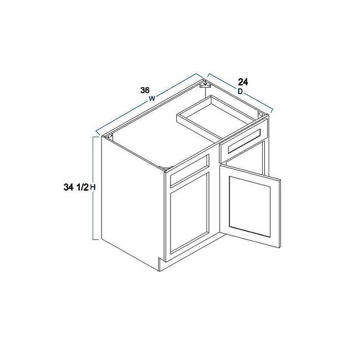 Blind Base Corner Cabinet 36" Left