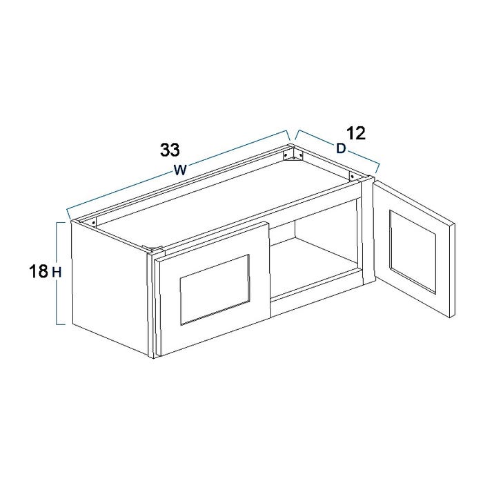 Wall Cabinet 33" x 18"