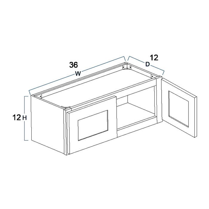 Wall Cabinet 36" x 12"