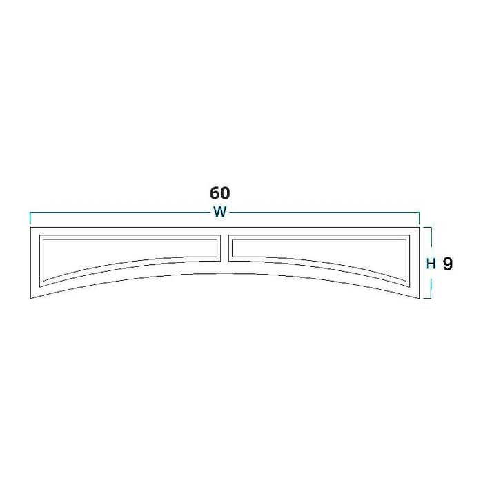 Arched Valance 60"
