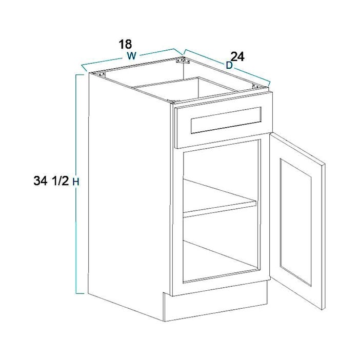 B18 - Base Cabinet 18"
